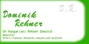 dominik rehner business card